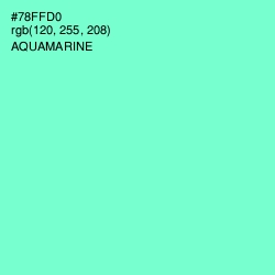 #78FFD0 - Aquamarine Color Image