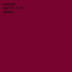 #79032F - Siren Color Image