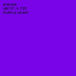 #7904E8 - Purple Heart Color Image