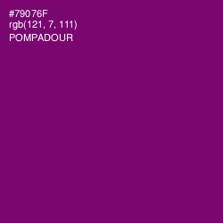 #79076F - Pompadour Color Image