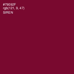#79092F - Siren Color Image
