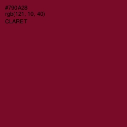 #790A28 - Claret Color Image