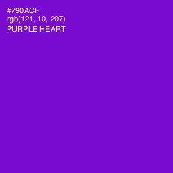 #790ACF - Purple Heart Color Image