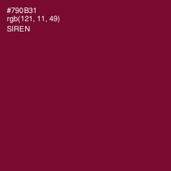 #790B31 - Siren Color Image