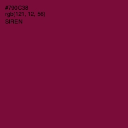 #790C38 - Siren Color Image