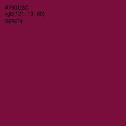 #790D3C - Siren Color Image