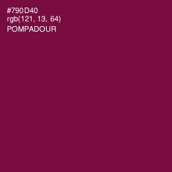 #790D40 - Pompadour Color Image