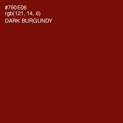 #790E06 - Dark Burgundy Color Image