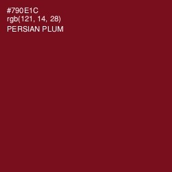 #790E1C - Persian Plum Color Image