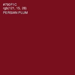 #790F1C - Persian Plum Color Image