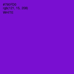 #790FD0 - Purple Heart Color Image