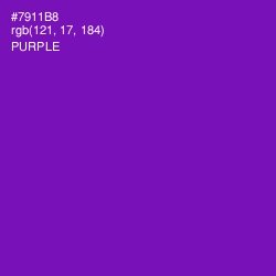 #7911B8 - Purple Color Image