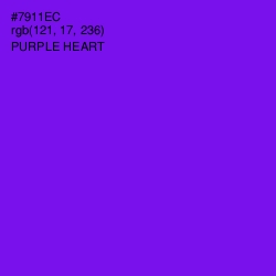 #7911EC - Purple Heart Color Image