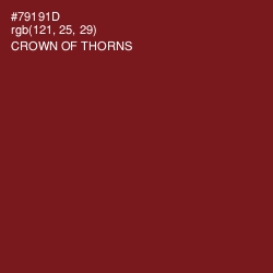 #79191D - Crown of Thorns Color Image
