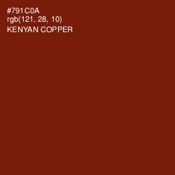 #791C0A - Kenyan Copper Color Image