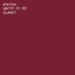 #791F34 - Claret Color Image