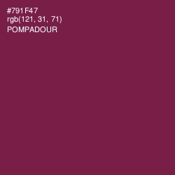 #791F47 - Pompadour Color Image