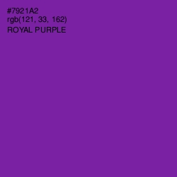 #7921A2 - Royal Purple Color Image