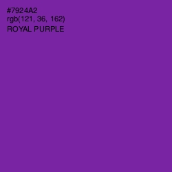 #7924A2 - Royal Purple Color Image