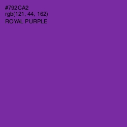 #792CA2 - Royal Purple Color Image