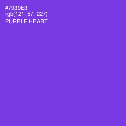 #7939E3 - Purple Heart Color Image