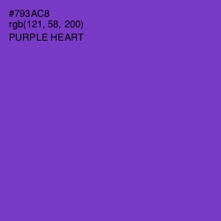 #793AC8 - Purple Heart Color Image