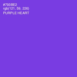 #793BE2 - Purple Heart Color Image