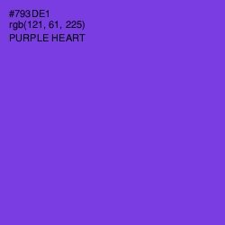 #793DE1 - Purple Heart Color Image