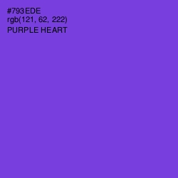 #793EDE - Purple Heart Color Image