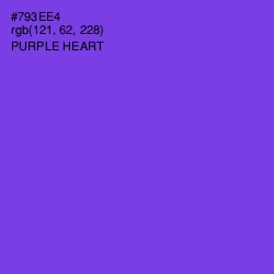 #793EE4 - Purple Heart Color Image