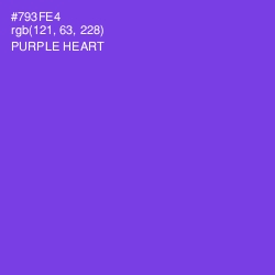 #793FE4 - Purple Heart Color Image