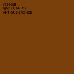 #79400B - Antique Bronze Color Image