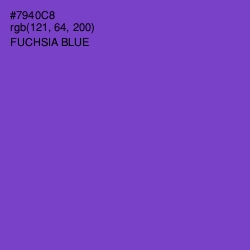 #7940C8 - Fuchsia Blue Color Image