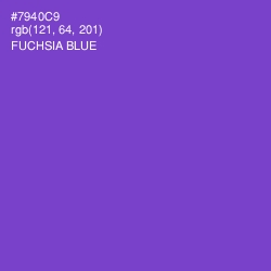 #7940C9 - Fuchsia Blue Color Image