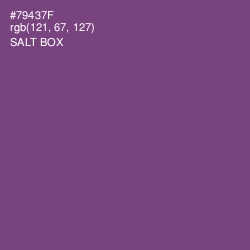 #79437F - Salt Box Color Image