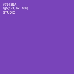 #7943BA - Studio Color Image