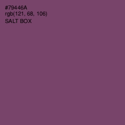 #79446A - Salt Box Color Image