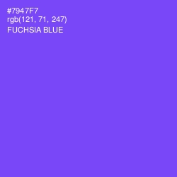 #7947F7 - Fuchsia Blue Color Image