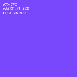 #7947FC - Fuchsia Blue Color Image