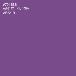 #794B8B - Affair Color Image