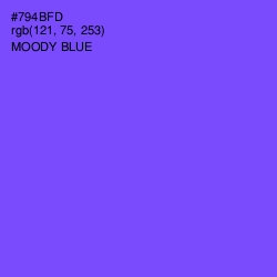 #794BFD - Moody Blue Color Image