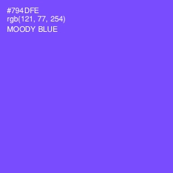 #794DFE - Moody Blue Color Image