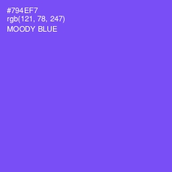 #794EF7 - Moody Blue Color Image