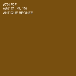 #794F0F - Antique Bronze Color Image