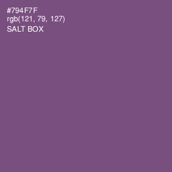 #794F7F - Salt Box Color Image