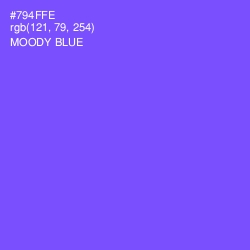 #794FFE - Moody Blue Color Image