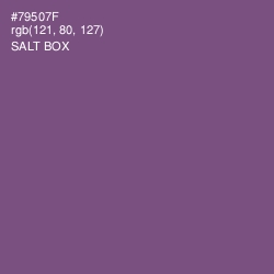 #79507F - Salt Box Color Image