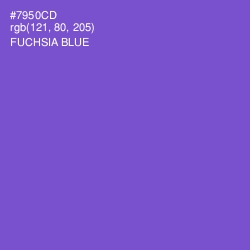 #7950CD - Fuchsia Blue Color Image