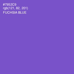 #7952C9 - Fuchsia Blue Color Image