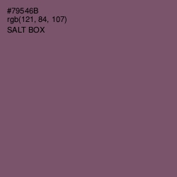 #79546B - Salt Box Color Image